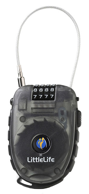 Retractable Wire Combination Lock