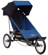 Baby Jogger Freedom with single fixed front wheel fitted - click for larger image
