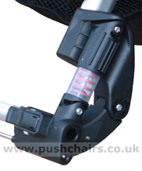 Baby Jogger Summit 'Sprung Hinge' Rear Wheel Suspension unit - click for larger image